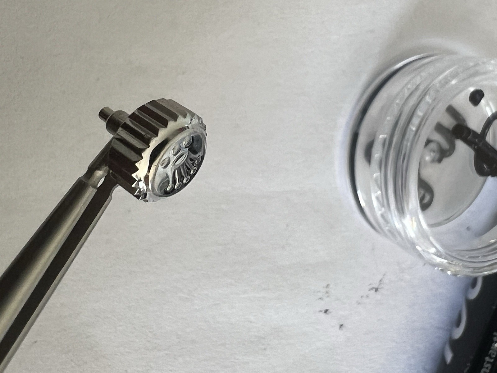 Genuine Rolex 803 Crown 8mm Steel for Submariner / Yacht-Master II #4
