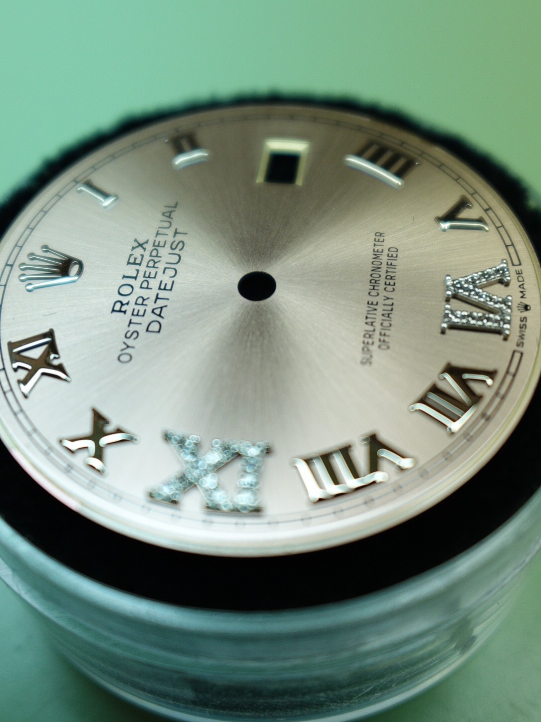 Rolex Custom Pink Diamond Dial w/ Roman Numerals 36mm 126234