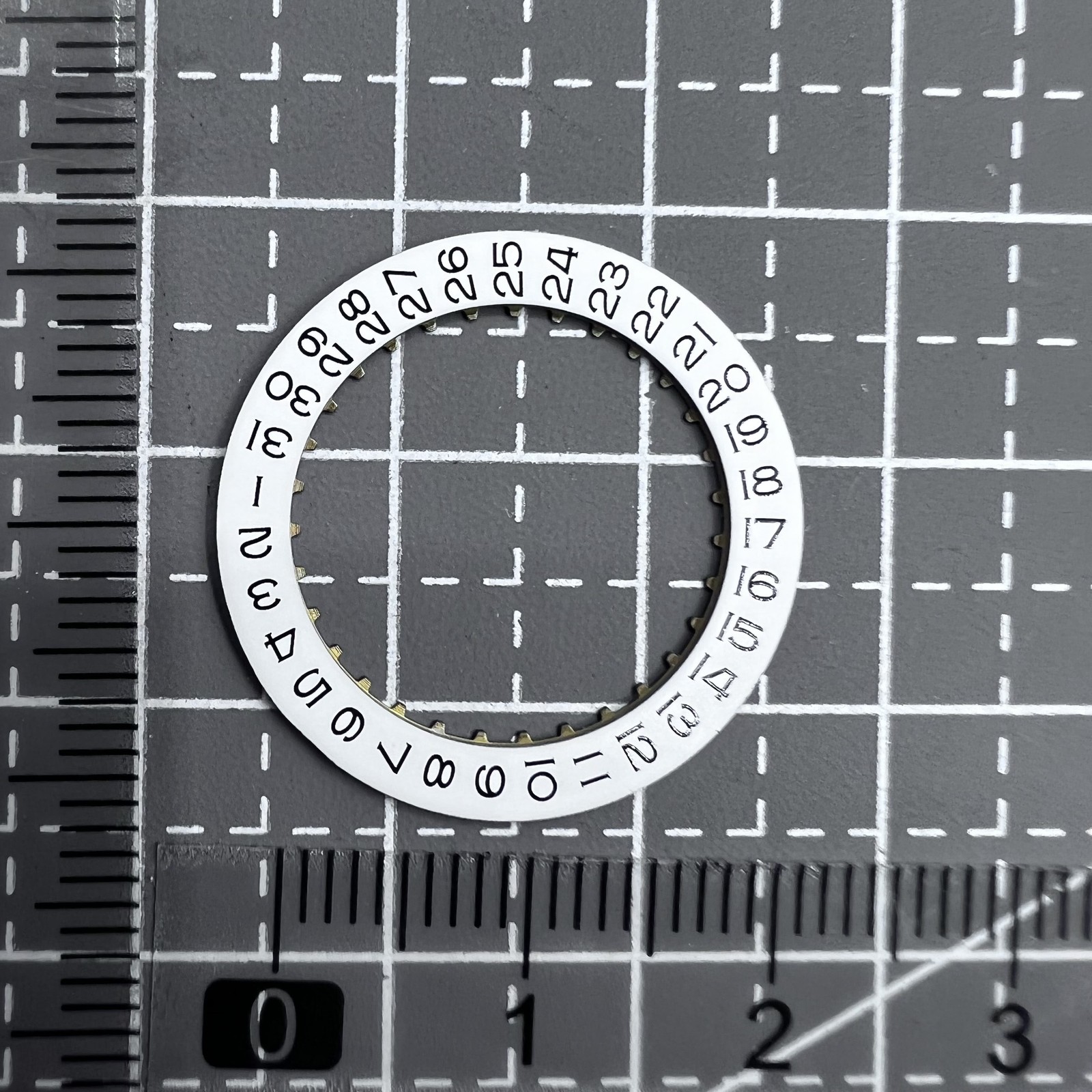 Black Font White Date Disk Wheel for Movement ETA2836 Date At 3
