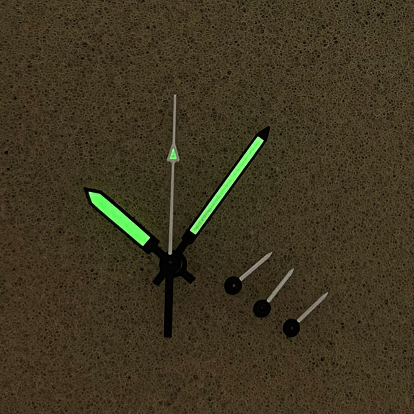 6 PCS Watch Hands Green Luminous Watch Accessories for VK63 Movement