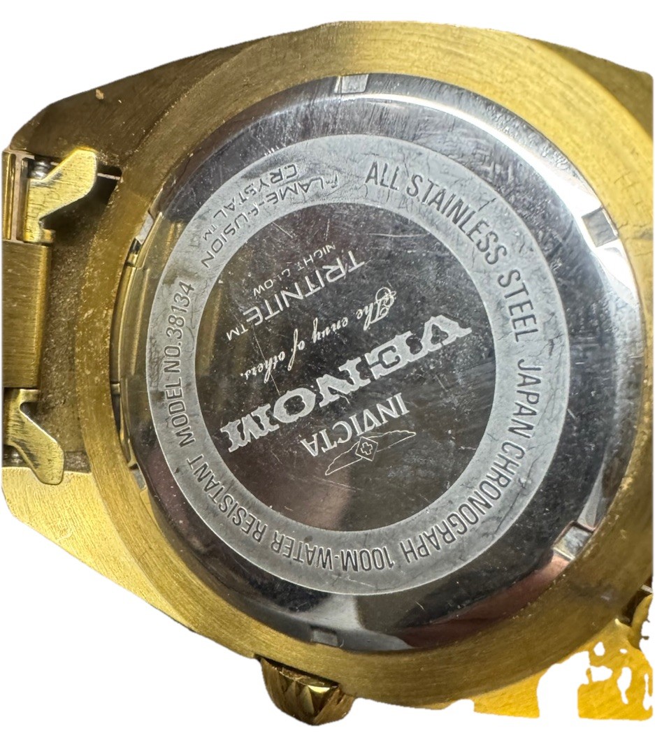 One LINK Only. For Invicta 38134 Venem Tritnite Gold Tone Men’s Watch