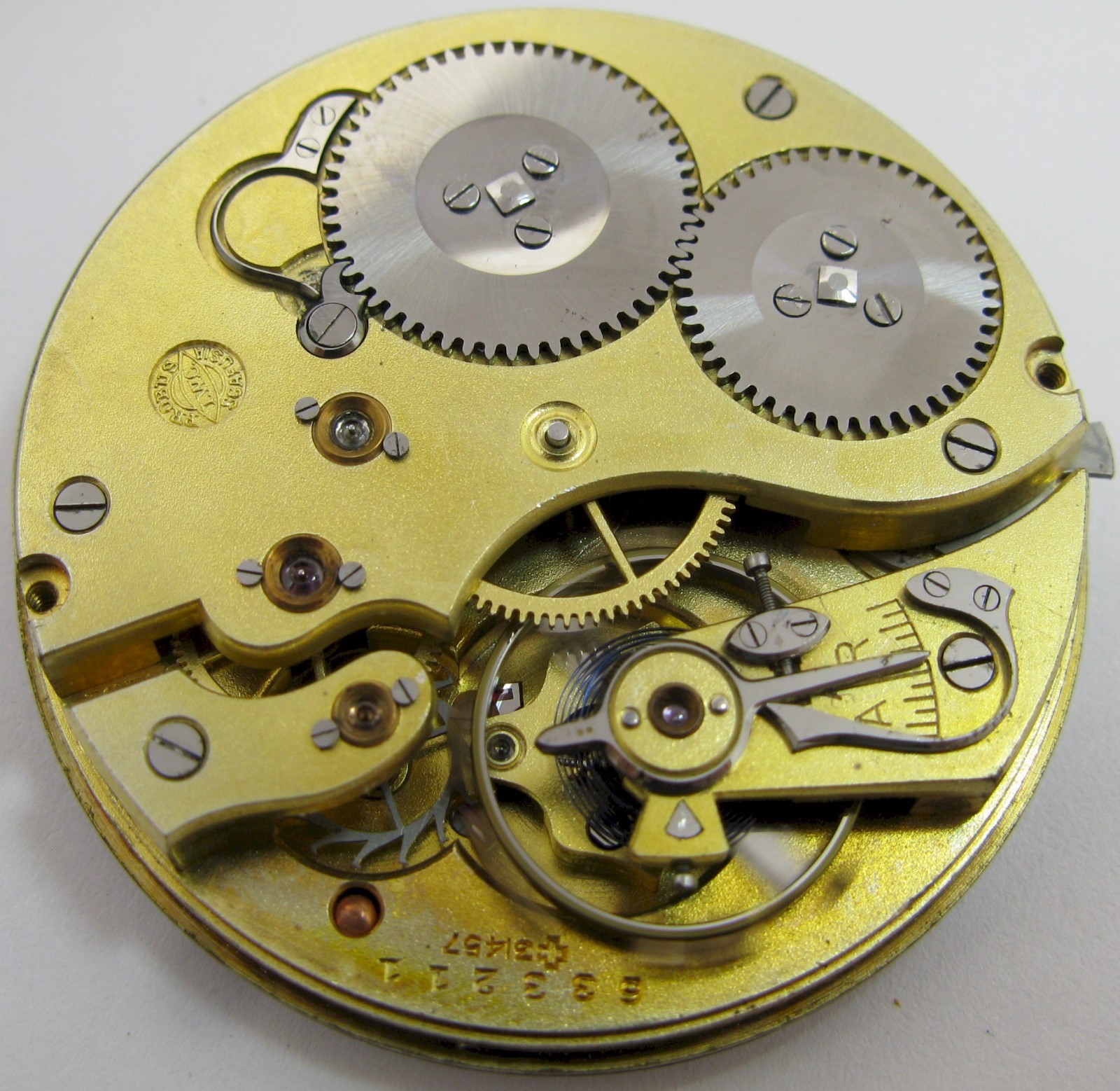 IWC 52 16 jewels pocket watch movement & dial for part … diameter 43.1 mm OF