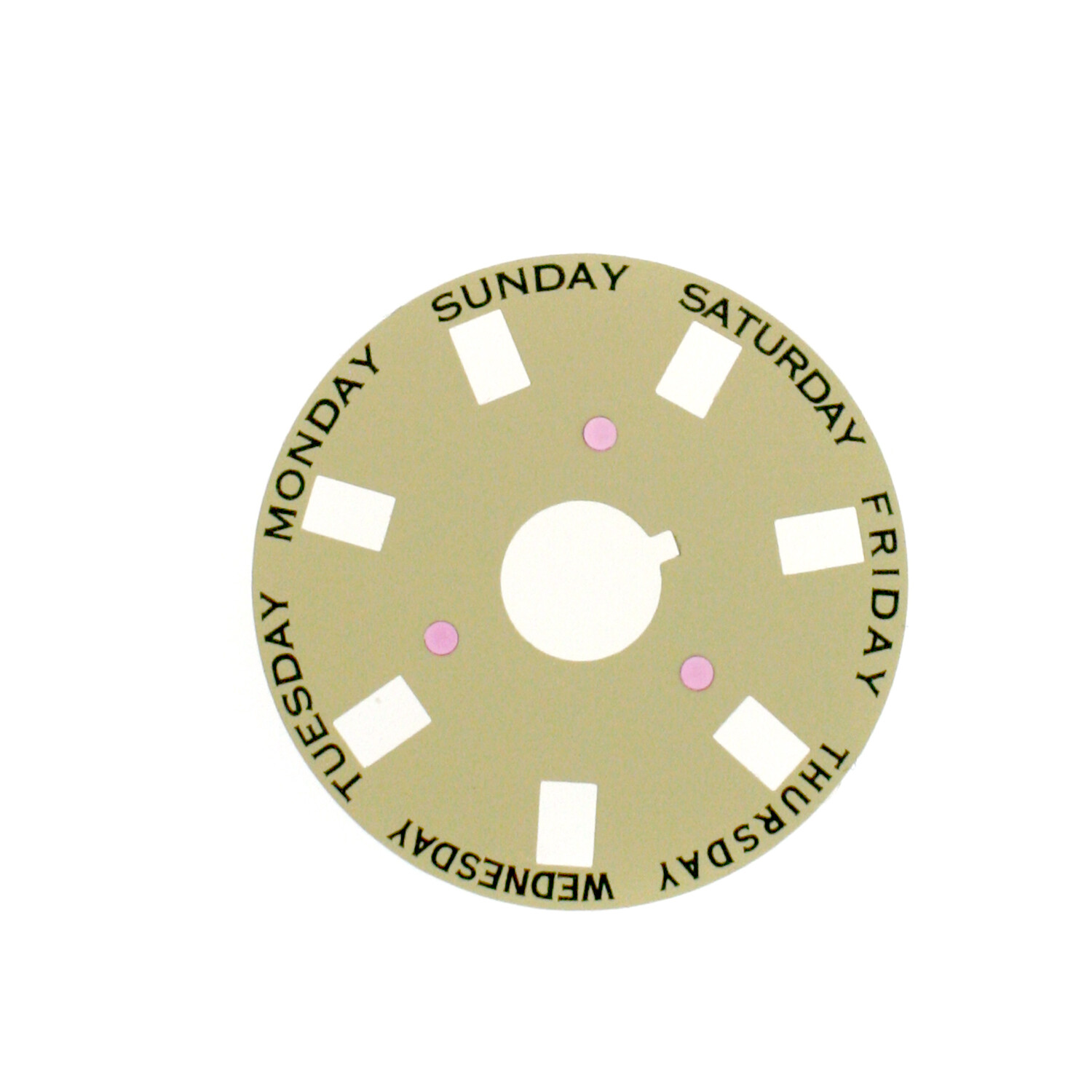 Calendar Day Disc to fit Rolex Caliber 3055 Champagne color