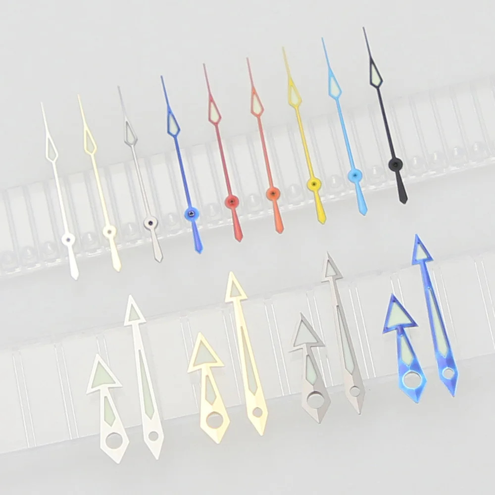 Watch Hands Arrows Style Super C3 Green Luminous For NH34 NH35 NH36 SKX007 Movt