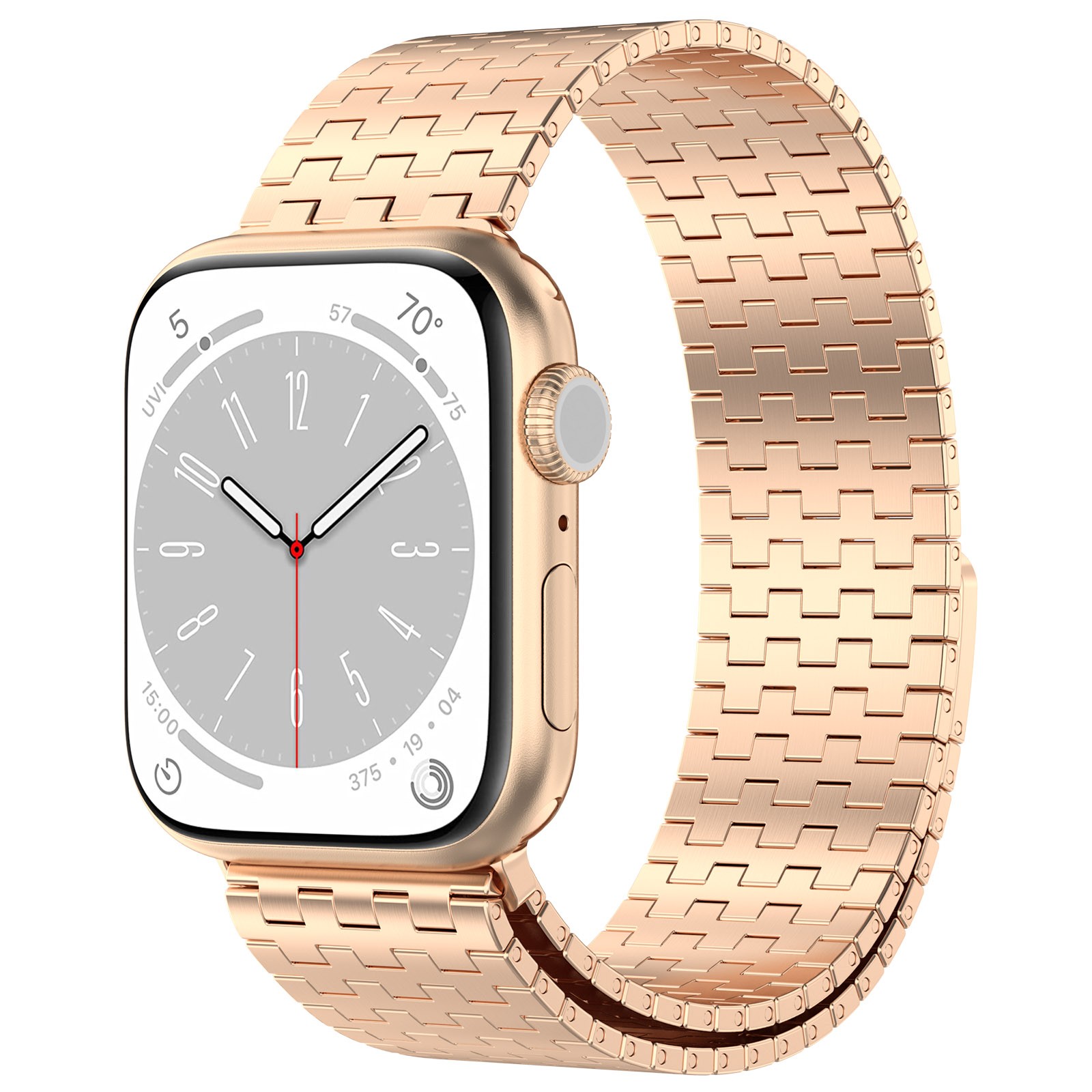 Multi-color Magnetic Adjustable Metal Watch Strap For iWatch 7/6/5/4/3/2/1