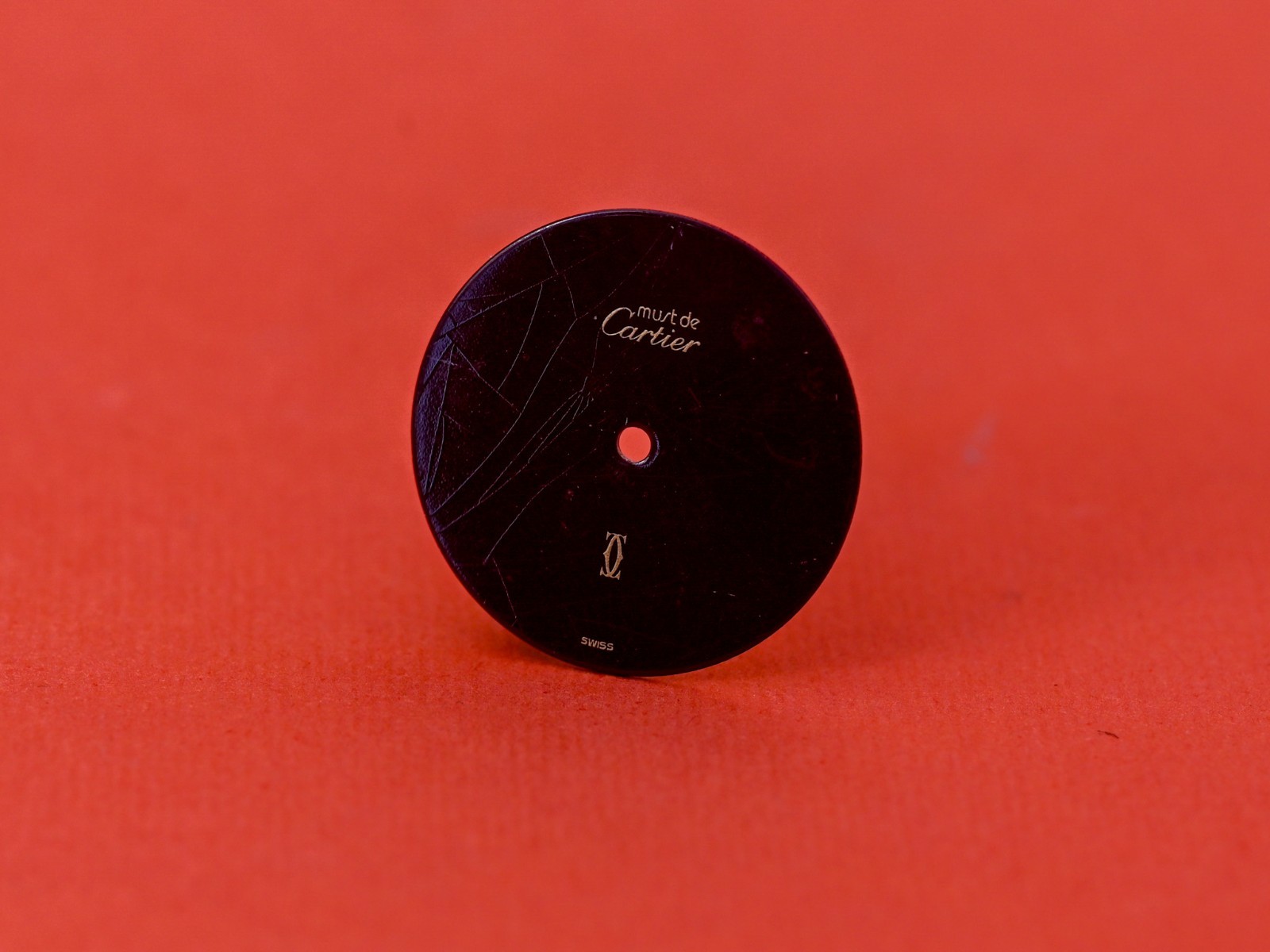 Authentic Cartier 20mm Must de Cartier Burgundy Dial