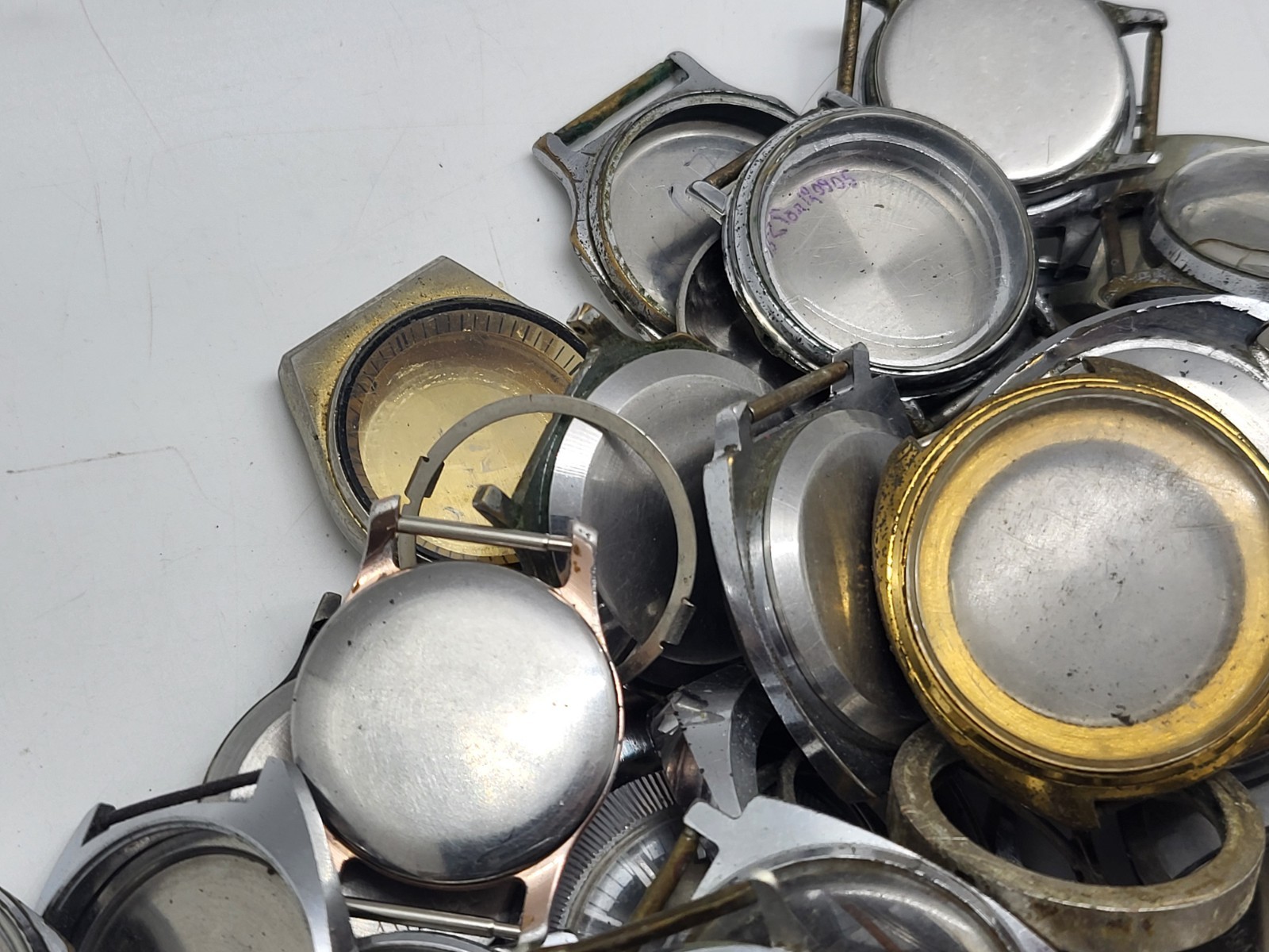 Vintage cases for Soviet Raketa Pobeda Zim watches, various, for spare parts and