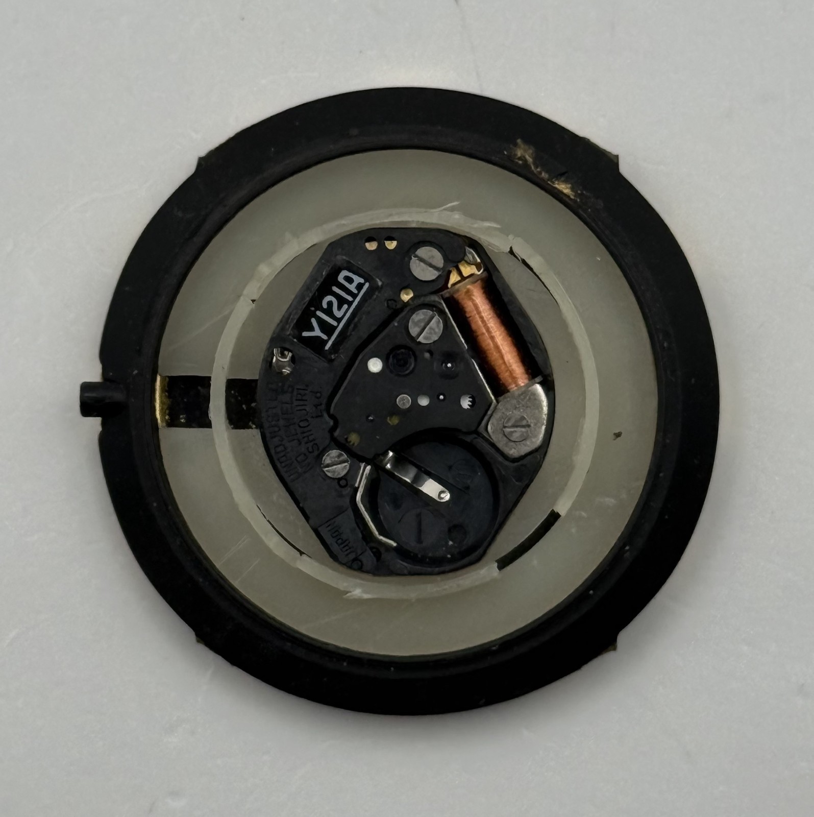 S. Epson Corp. Y121E Watch Movement Running Quartz Japan Parts Repair 15.3mm