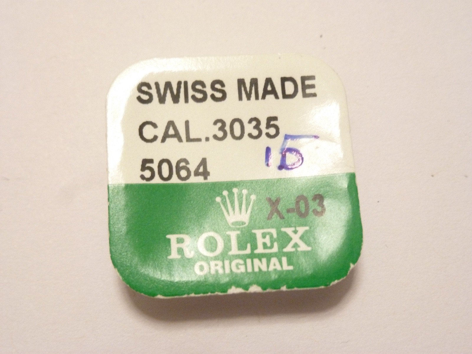 Genuine Rolex 3035 5064 Oscillating Weight / Rotor Axle In Package Original