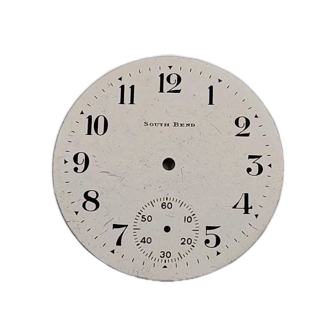 South Bend 42.5mm 16s Metal Pocket Watch Dial Only 1962