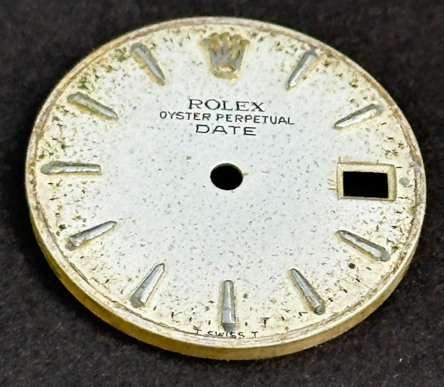 Vintage Rolex Oyster Perpertual Date Watch Dial For 26mm Case 6517 6519 6917