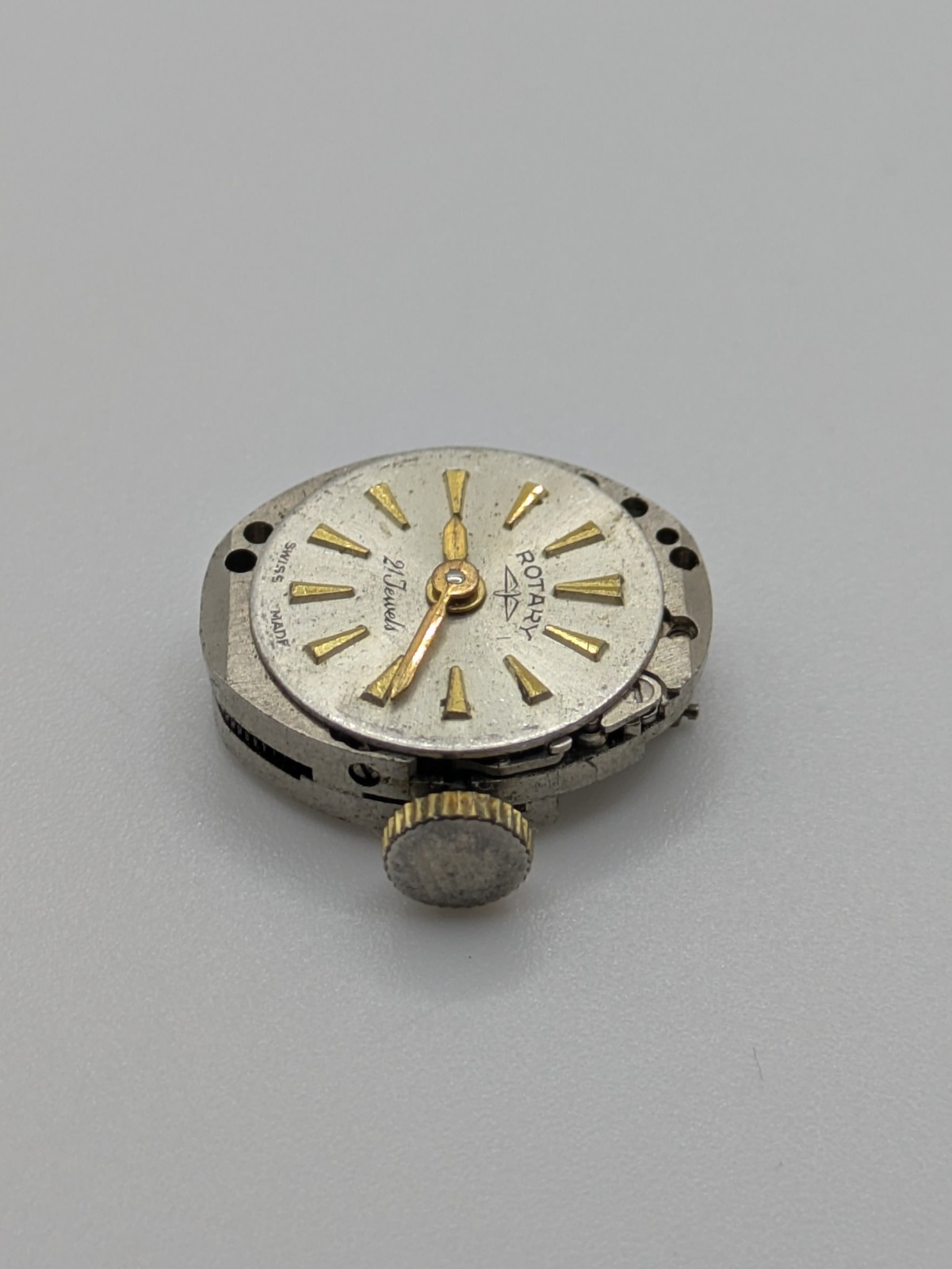 Rotary AS 1677 21 Jewels Manual Wind Watch Movement Swiss UNTESTED 15.6mm