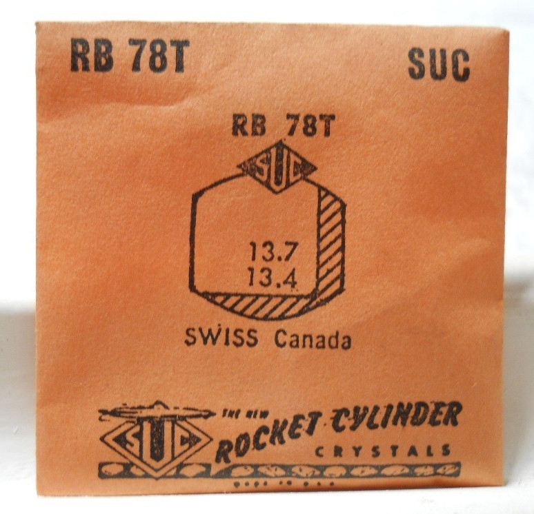 SUC RB78T Watch Crystal For Swiss Canada – 13.7 x 13.4 mm – Replacement / Repair
