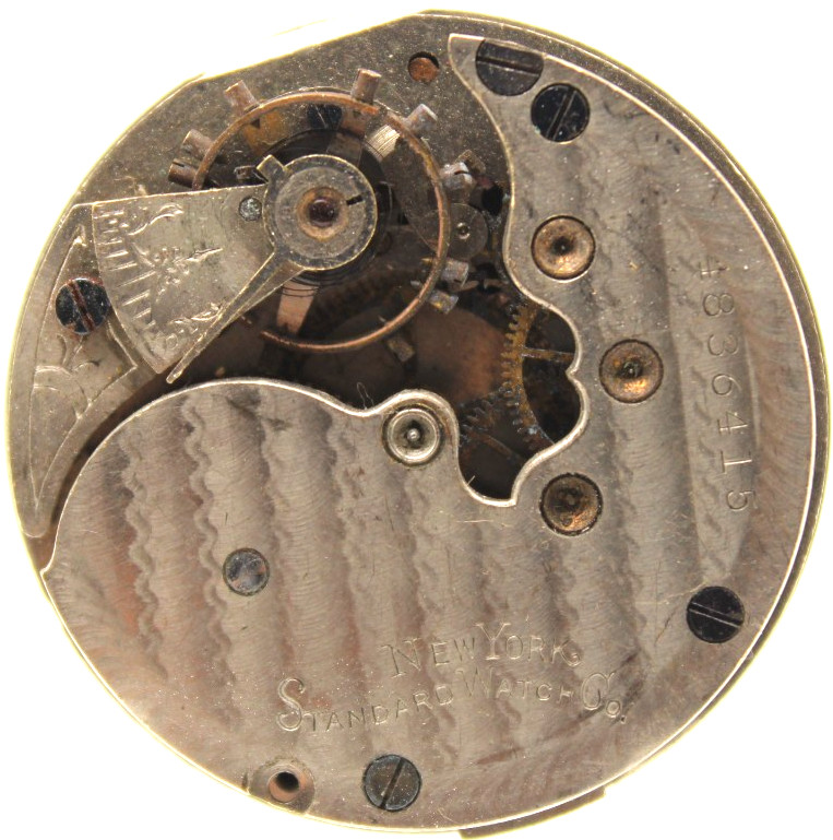 1906 NY STANDARD POCKET WATCH MOVEMENT 4836415 GRADE: 144 6s 7j (SR3)