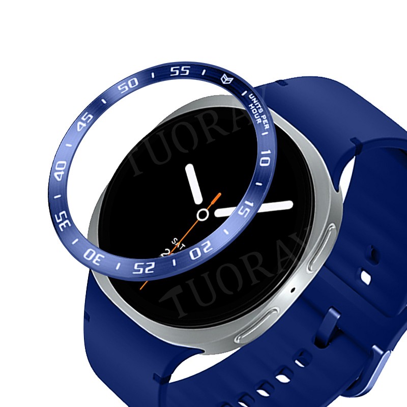 For Samsung Galaxy Watch 8/8Classic 46/44/40mm Bezel Ring Metal Watch Cover Case