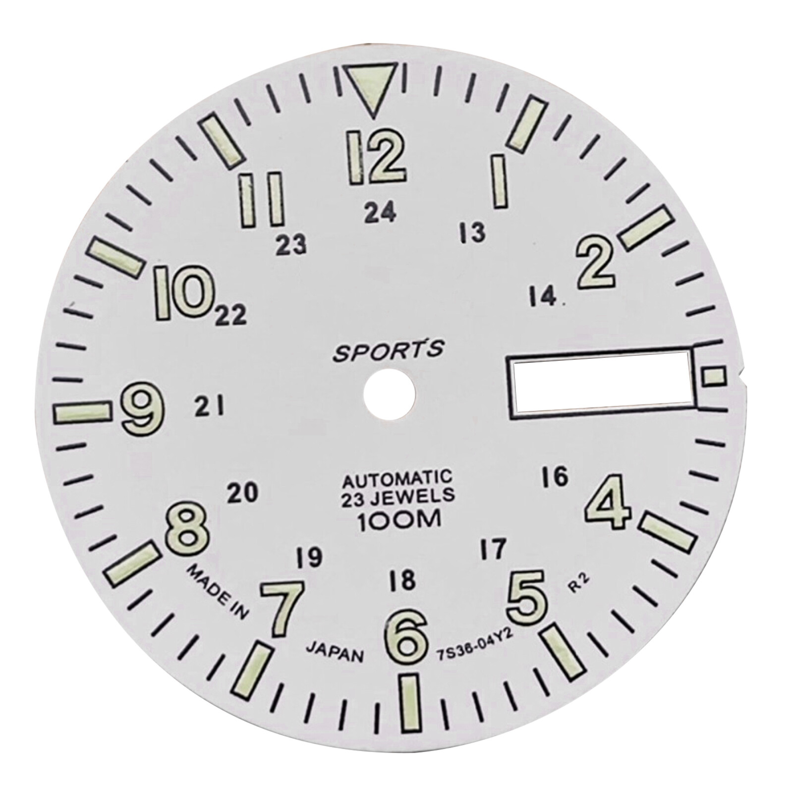 28.5mm C3 Luminous White Watch Dial for NH36A Automatic Mechanical Movement