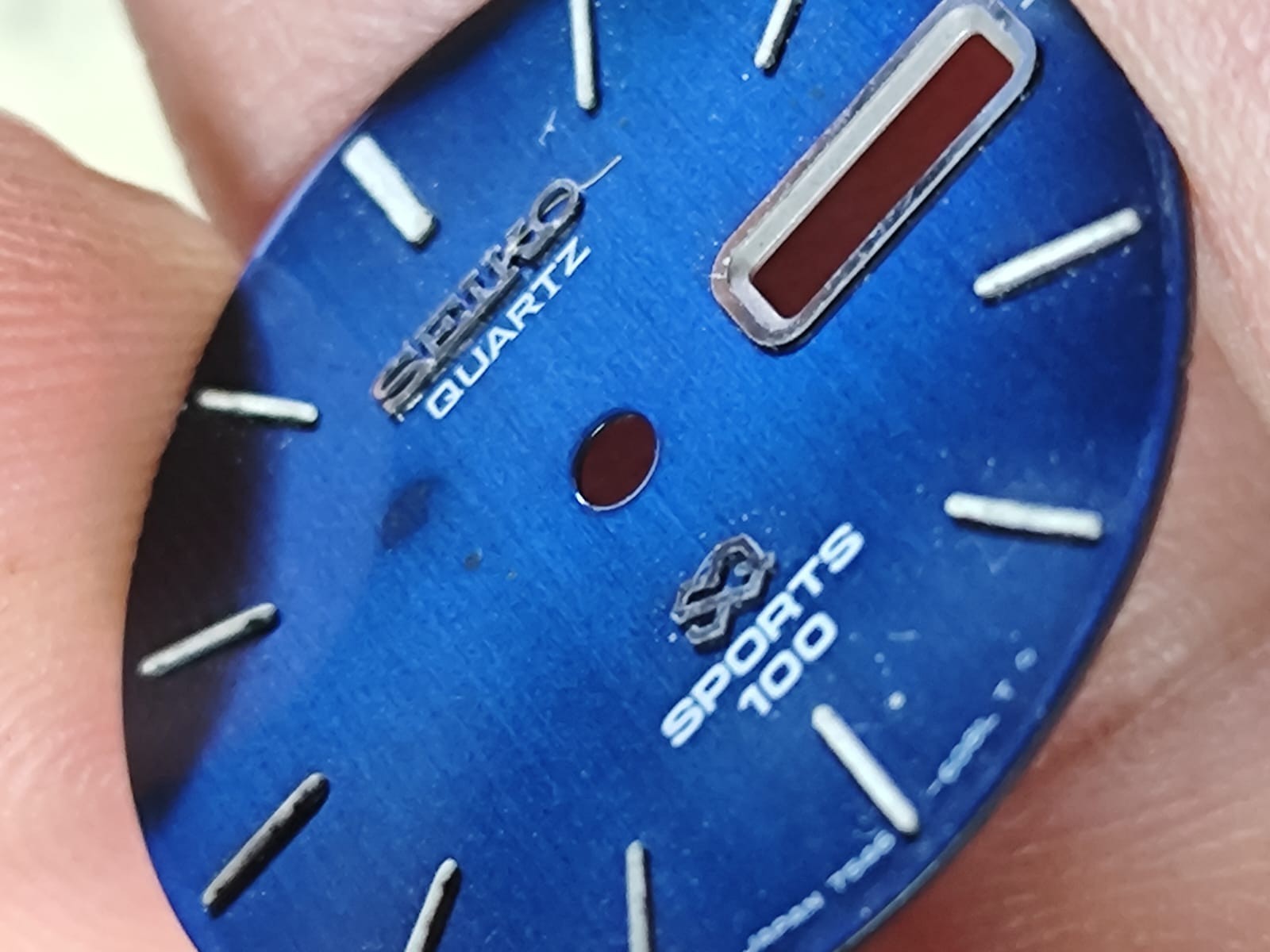 SEIKO 7546 SQ SPORTS 100 QUARTZ PART Blue Dial 27.50mm Used