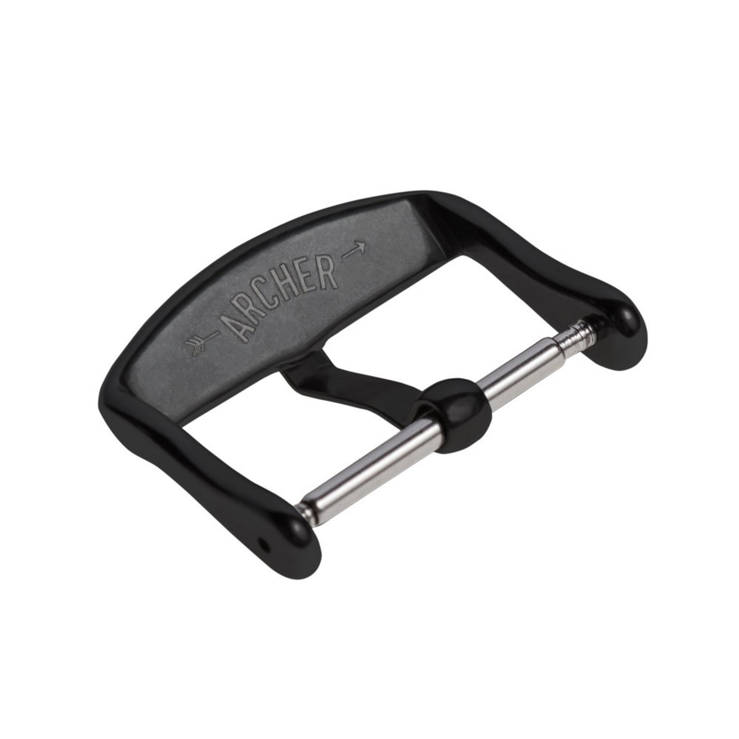 Archer Watch Straps – Stainless Steel Watch Strap Buckles 23mm Brushed Black