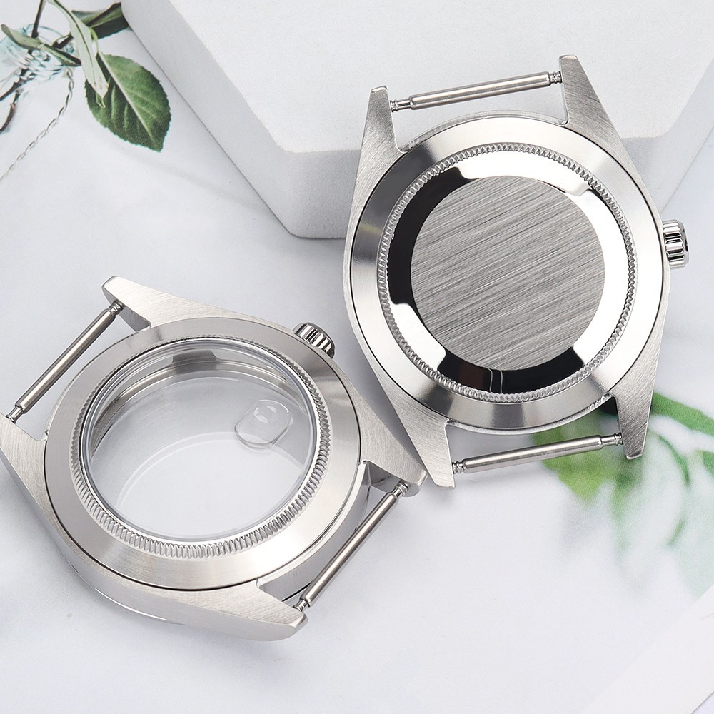 Oyster Perpetual Watch Cases 36mm/39mm Sapphire Domed Bezel For Seiko NH35 NH36
