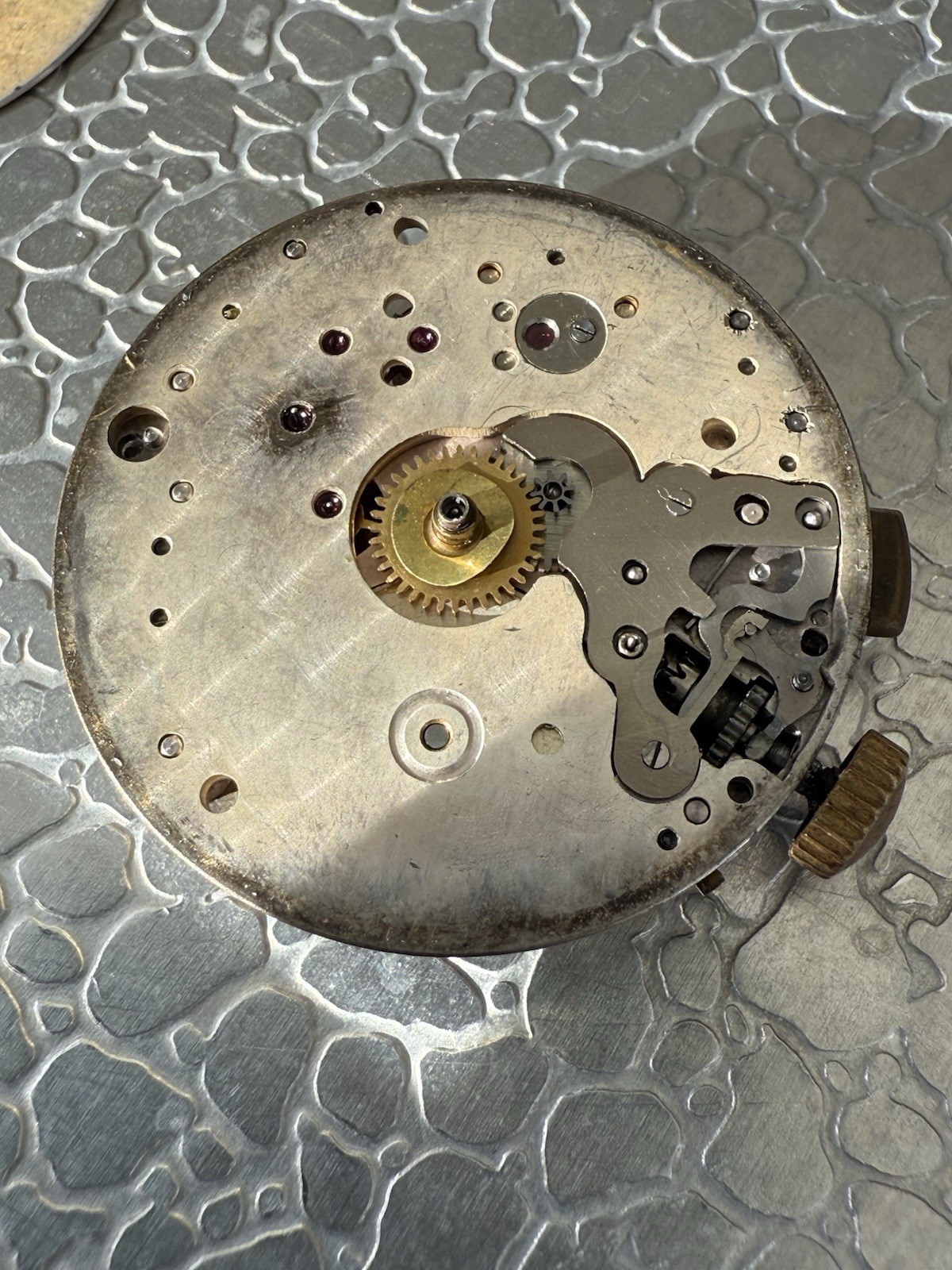 Angelus Cal 215 Chronograph Movement (Signed Alpina) Running