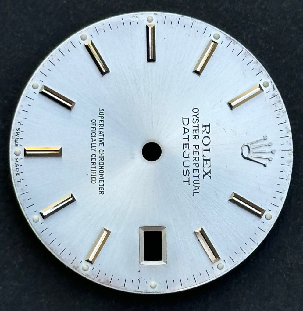 Vintage Rolex Oyster Perpertual Datejust Watch Dial For 36mm Case 16030 16014