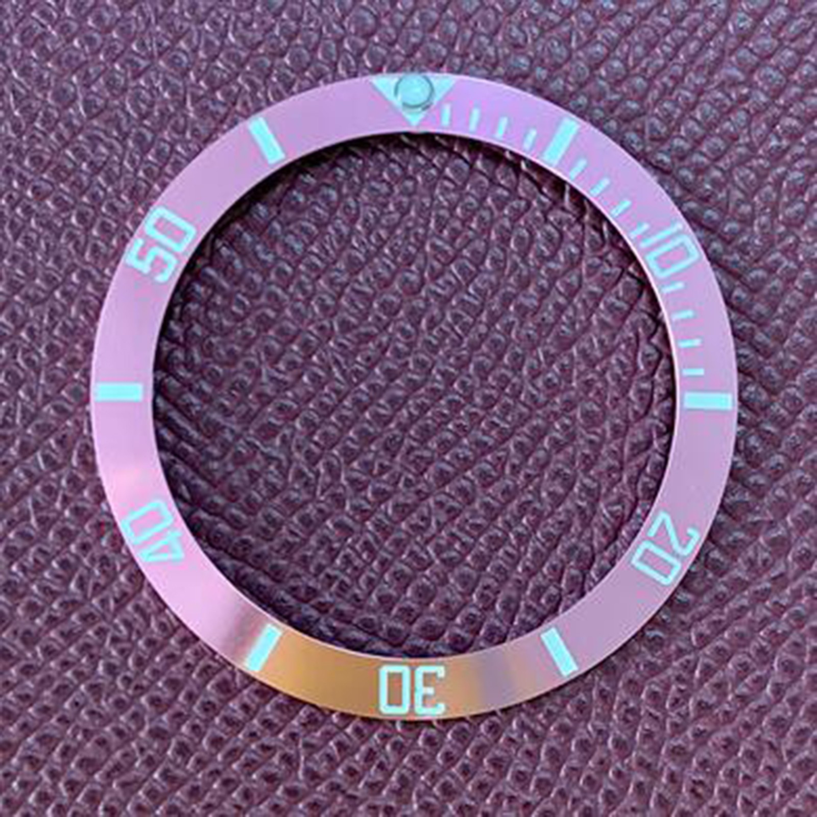 Aluminum Bezel Insert Inner 30.8mm Outer 38mm Bevelled Bezel Ring Replacement