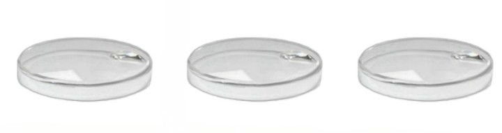 Lot of 3pcs Plastic Watch Crystal FOR ROLEX CYCLOP 116 Fit 1655, 6542 & Others