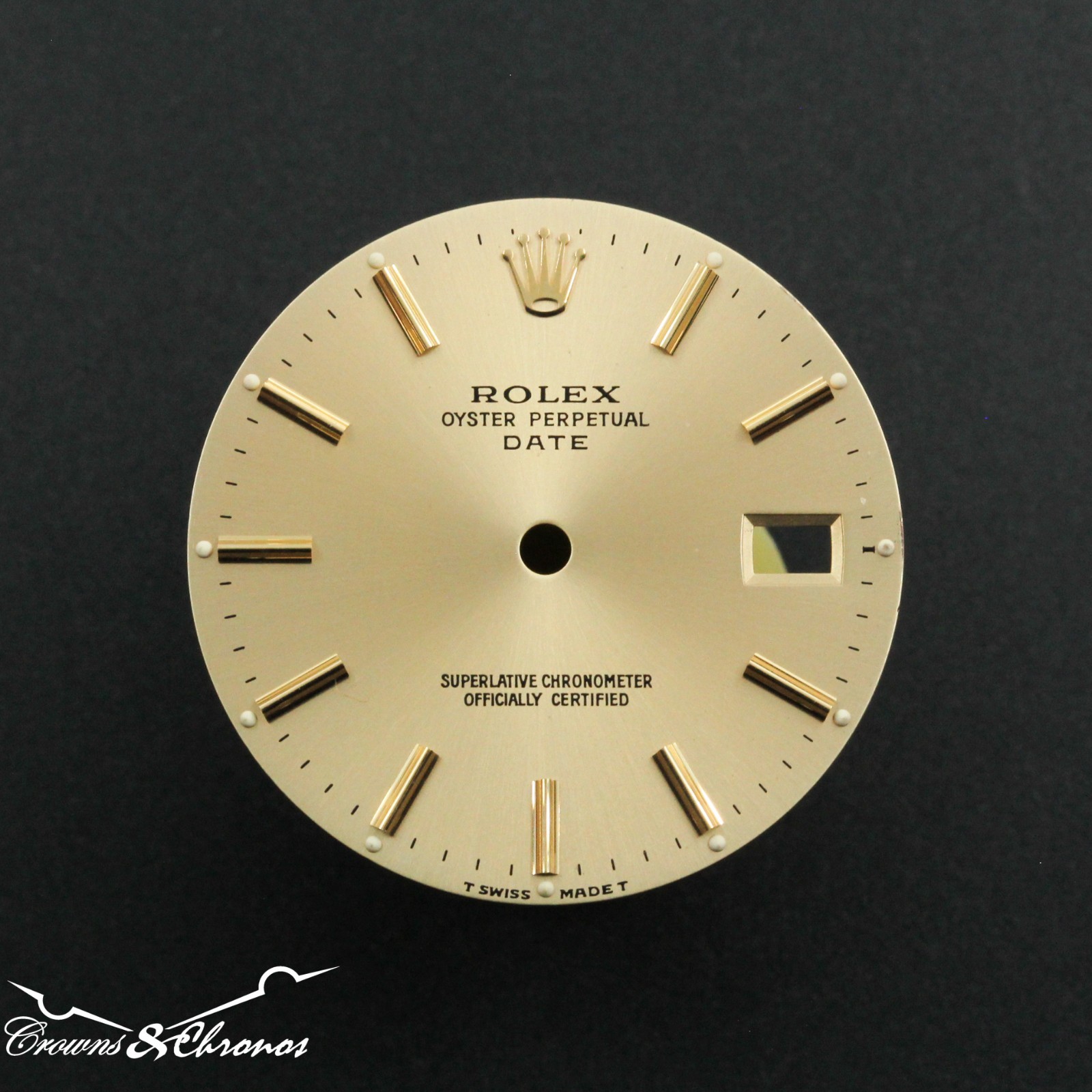 Rolex Date Ref 15013 15233 Gold Replacement Dial