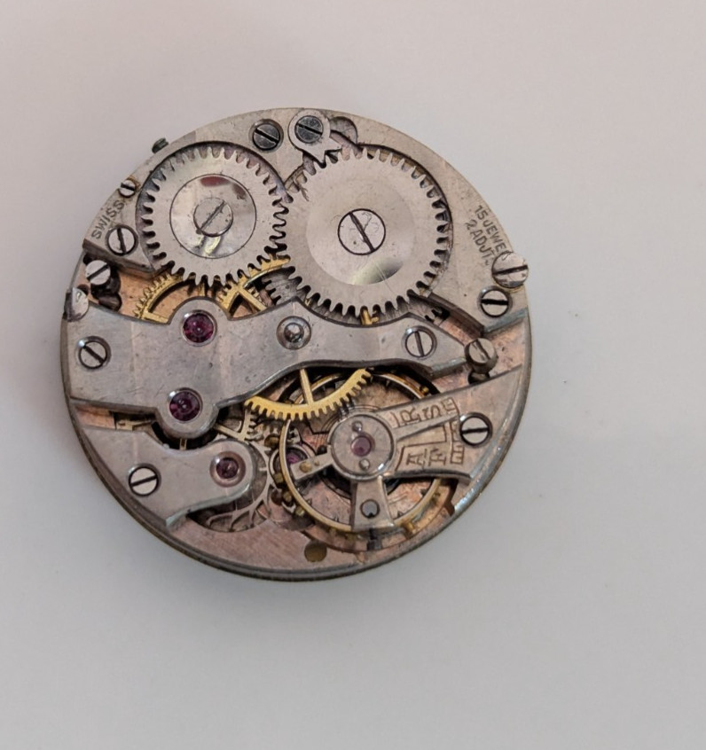 Vintage Kent’s Ltd Swiss Made Watch Movement & Dial Manual Wind Parts Repair