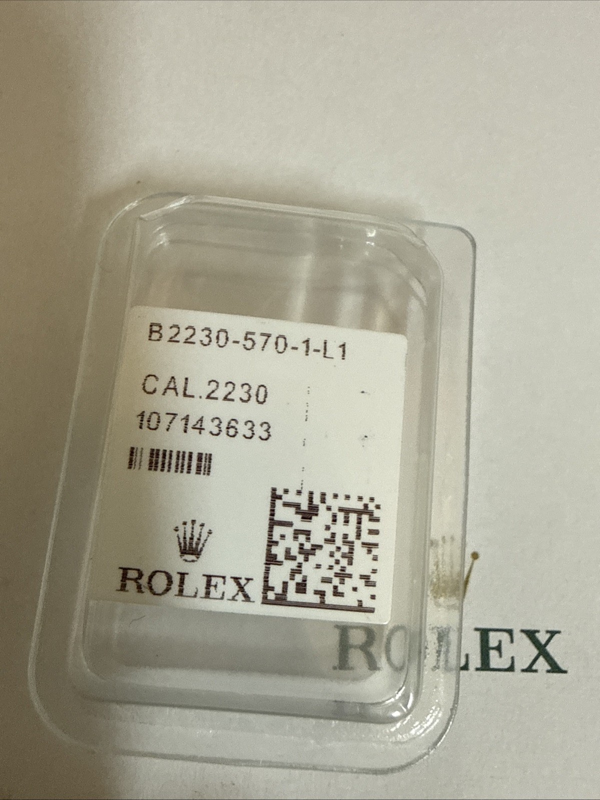 GENUINE Rolex 2230 2235 570-1 Oscillating Weight Small Size, New Factory sealed