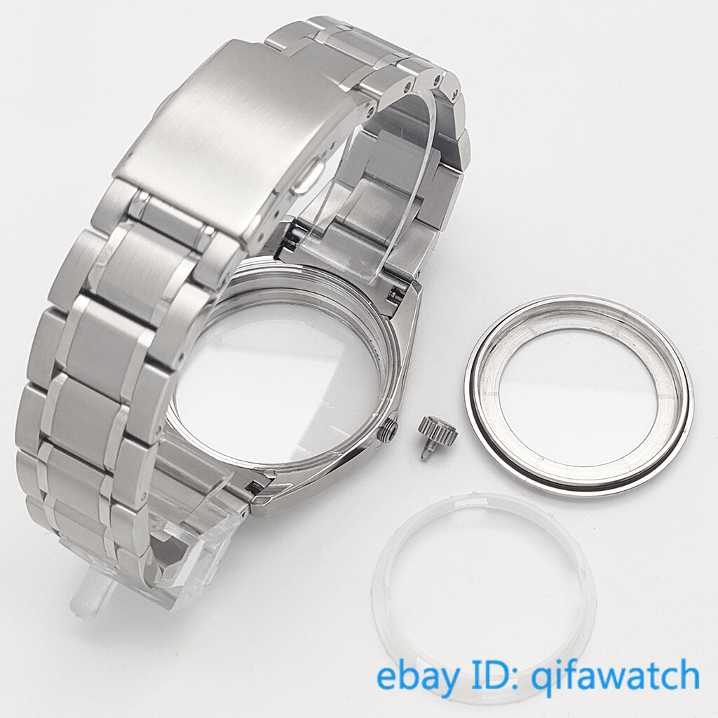 40mm NH35 case silver watch case sapphire glass Fit NH34 NH35 NH36 movement