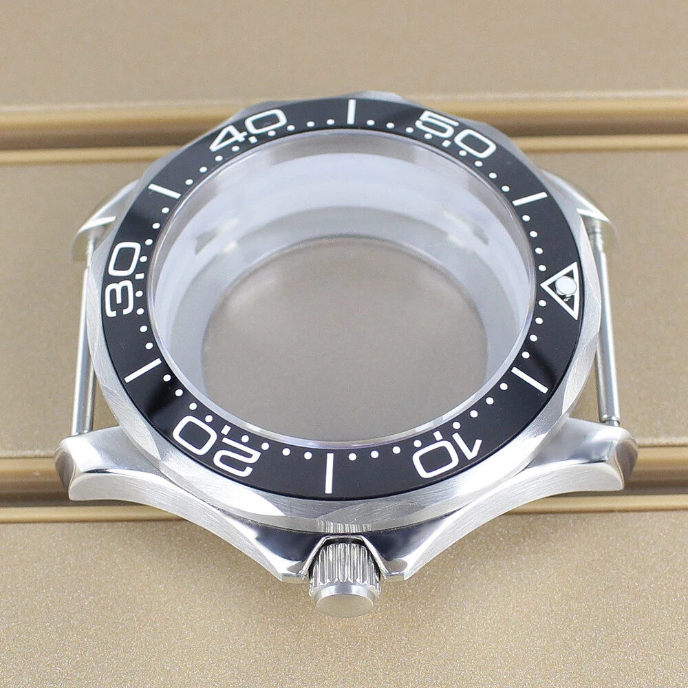 41mm Sports Watch Case Stainless Sapphire Crystal For NH35 NH34 NH36NH38Movement