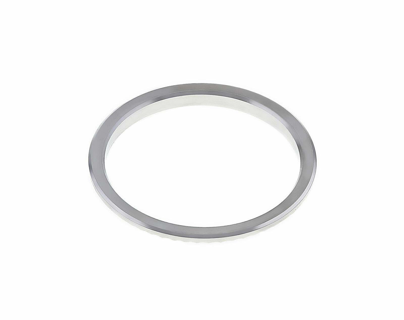 24mm Ladies 14K White Gold Fluted Bezel Replacement For Rolex Oyster Perpetual