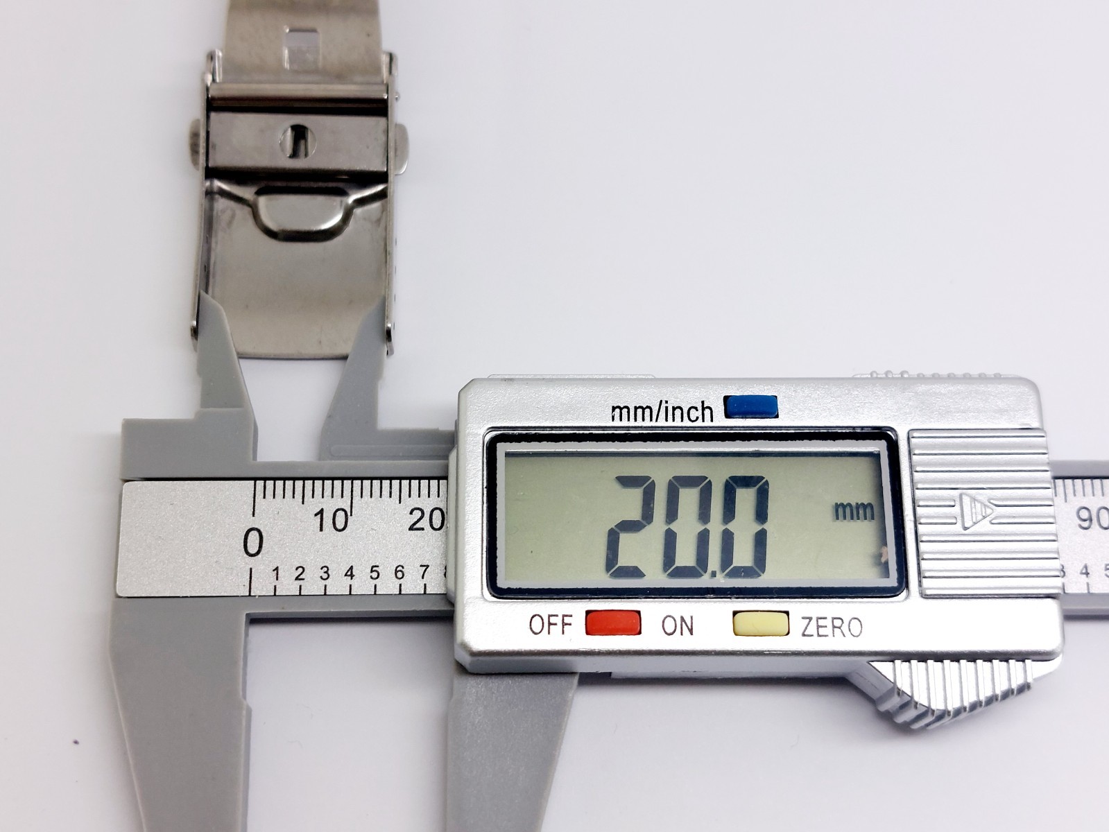 New 20mm Stainless Steel Brushed Deployment Clasp Buckle For Seiko Watch Strap