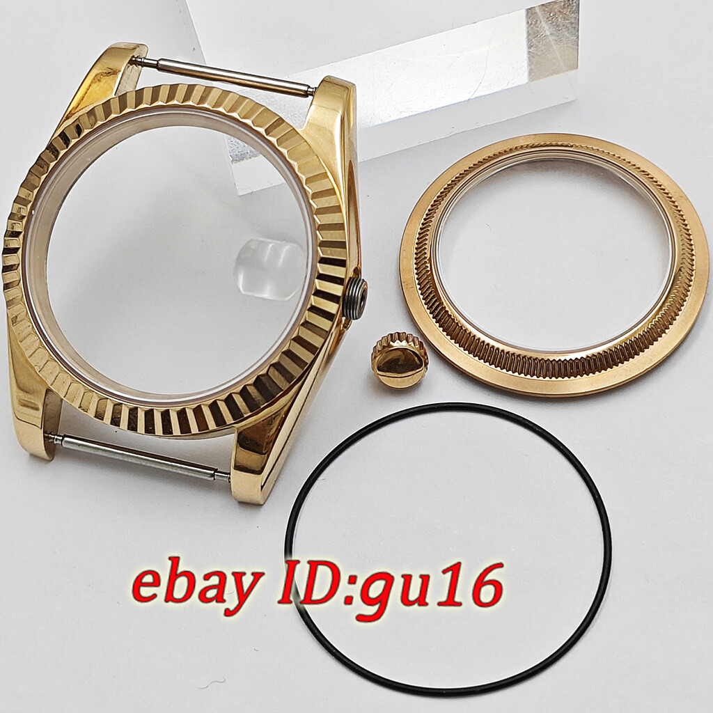 36mm 39mm watch case rose gold fit NH35 NH36 Miyota 8215 ETA 2824/2836 DG2813