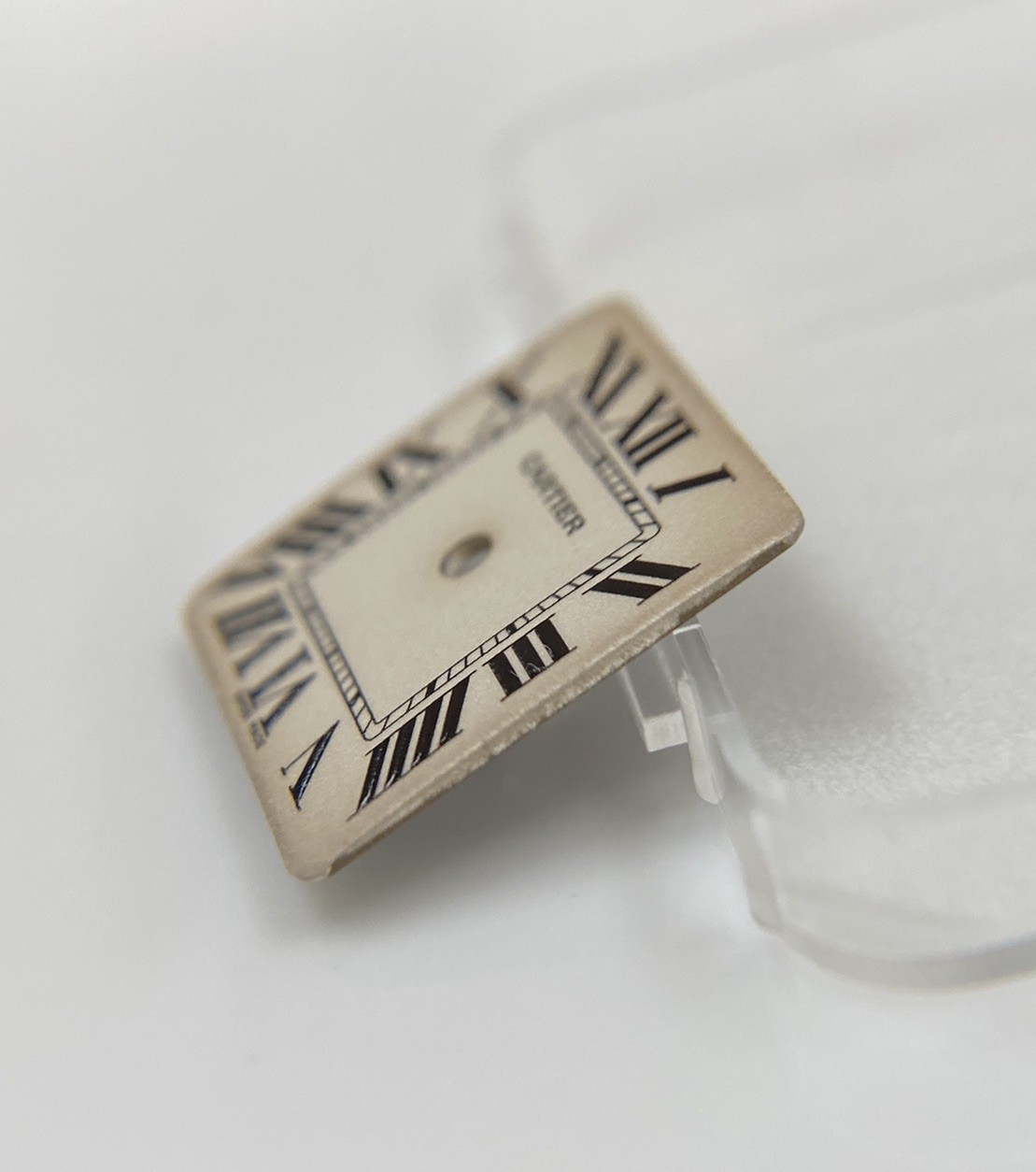 Original Cartier Santos Galbée Cal 157 Ivory Roman Numeral Dial