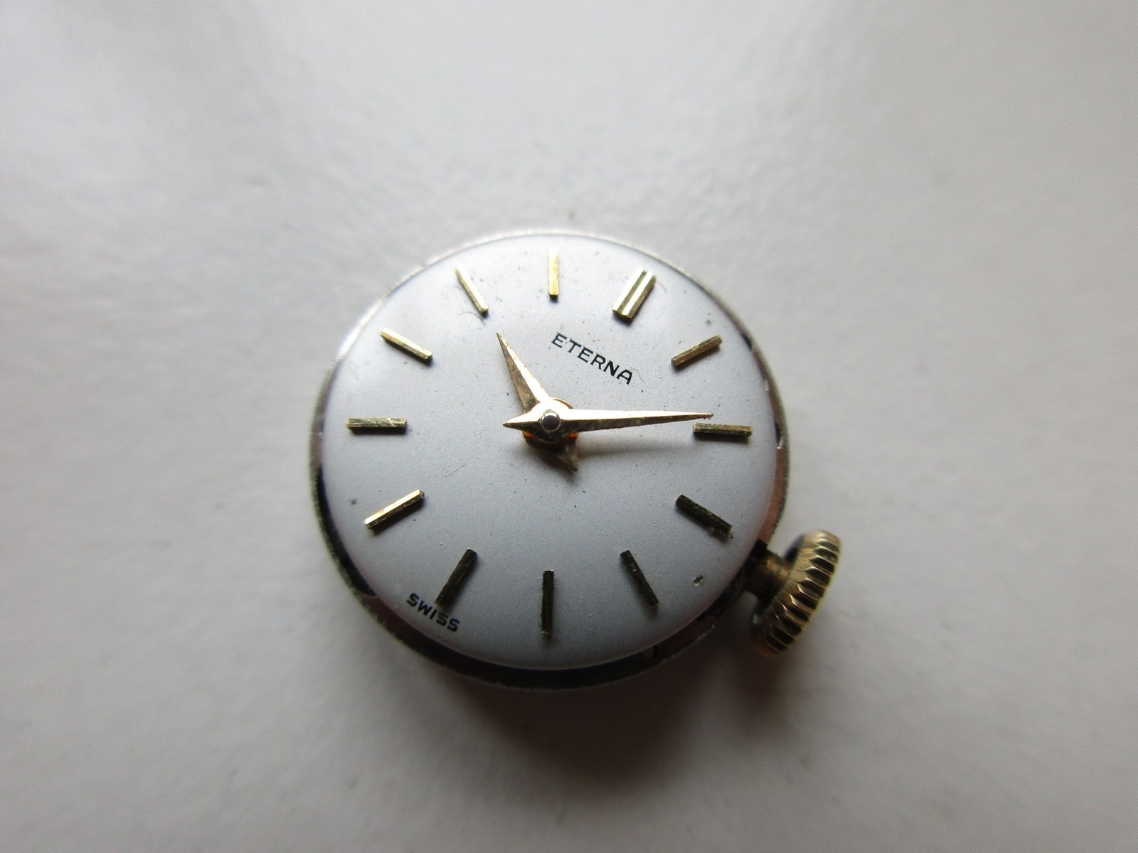 Eterna cal. 1418U Swiss watch movement & dial – running