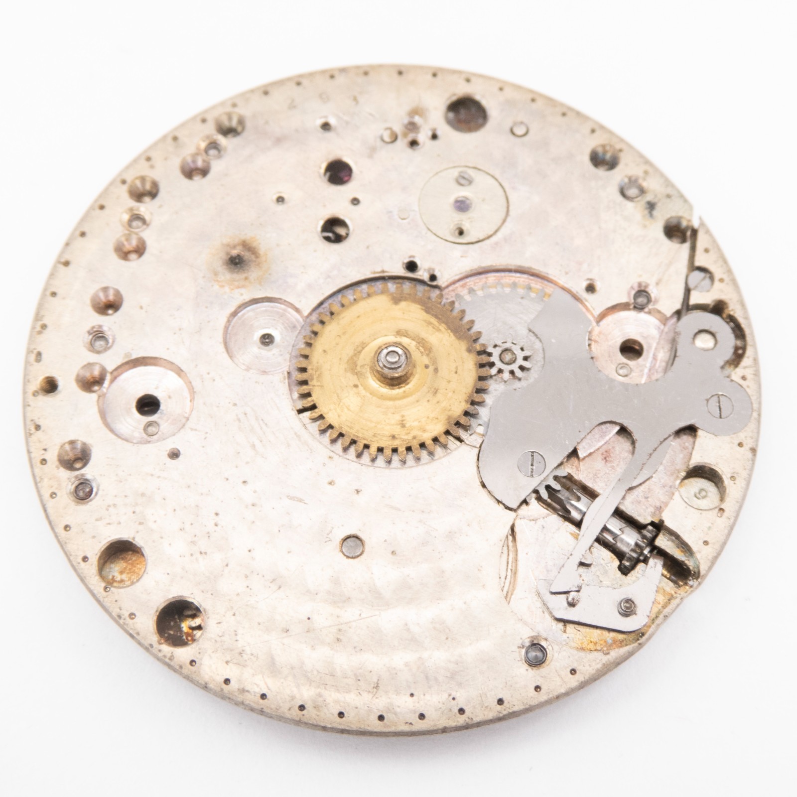 Partial Invicta 36.5 x 4.4 mm Extra Thin 17-Jewel Antique Pocket Watch Movement