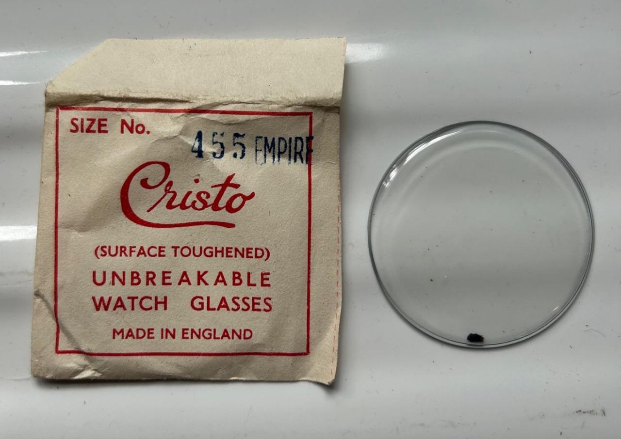 Vintage Cristo Empire Pocket/wrist Watch Glass – 455=45MM – WATCHMAKERS SPARES