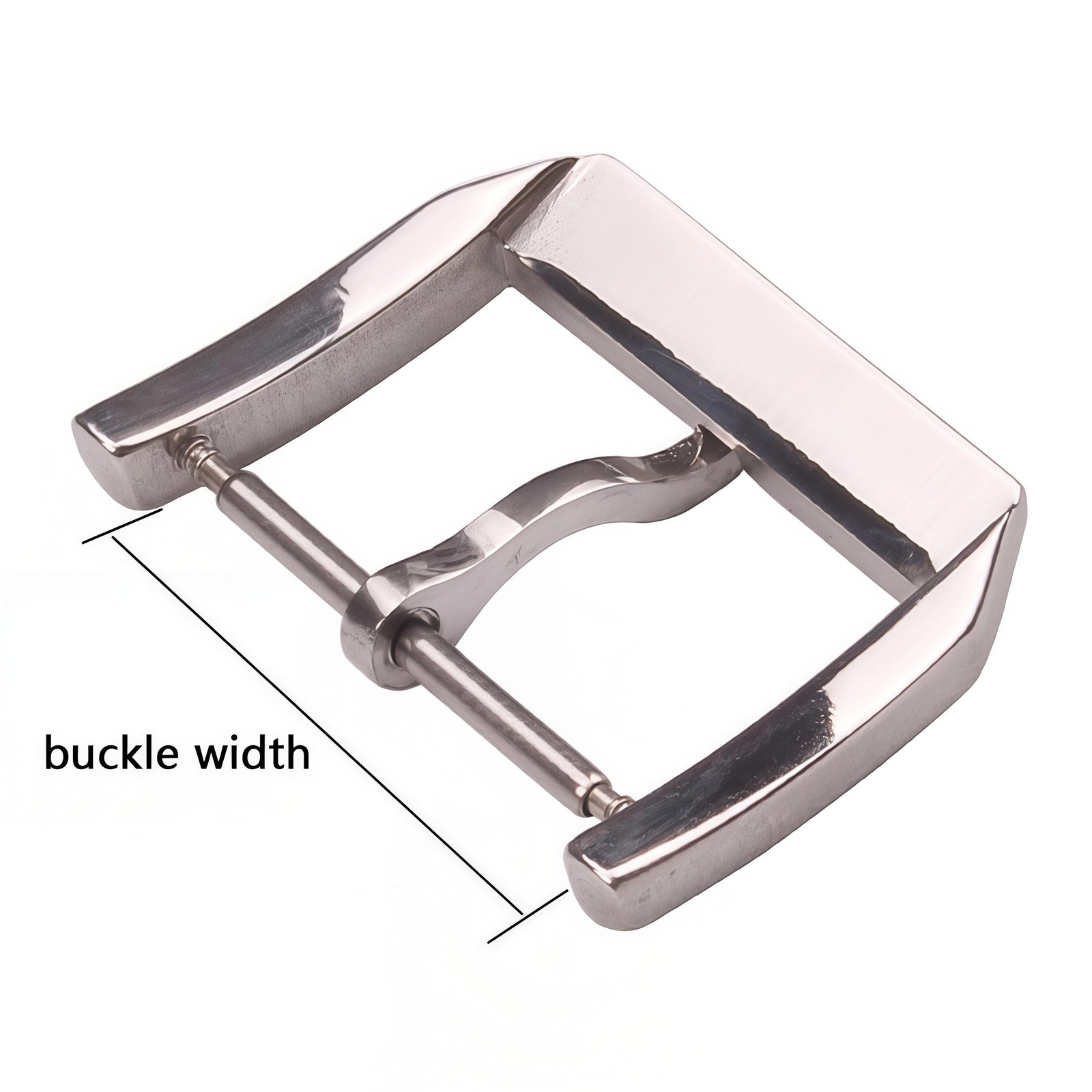 316L Steel Pin Buckle 16 18 20 22mm For Leather Watch Strap Brushed Polished