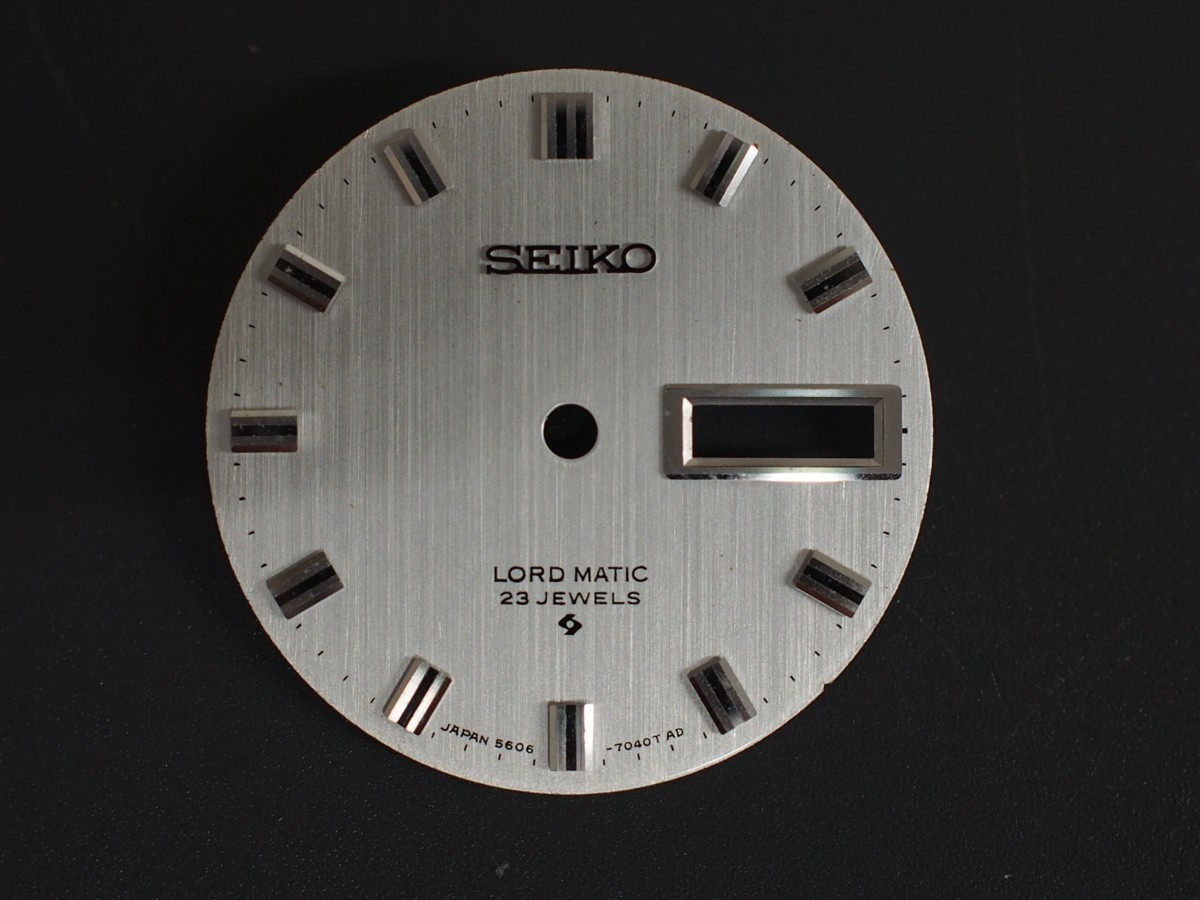 SEIKO Genuine Dial LORD MATIC LM 23J 7040T AD Wrist Watch Parts Vintage Used F/S