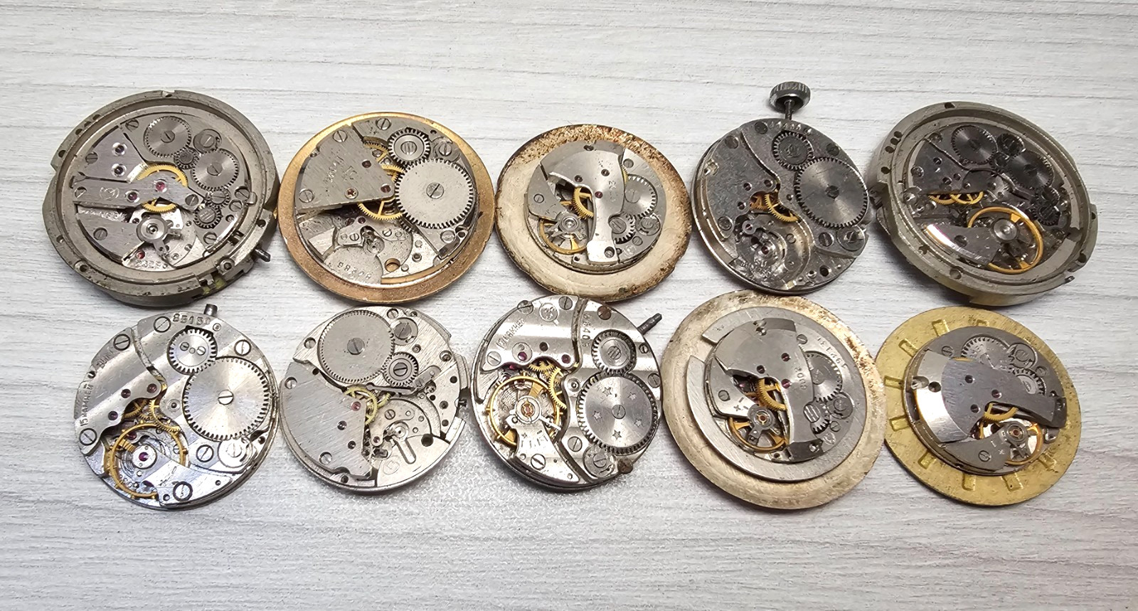 Soviet Vintage Movement Raketa Zaria Slava USSR Watch Mechanisms parts Steampunk