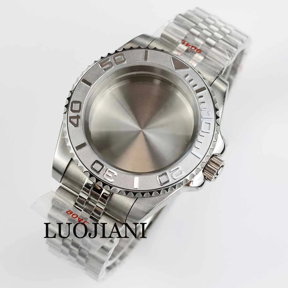 40mm NH35 Steel Case Ceramic Bezel Sapphire 28.5 Dial Jubilee Strap