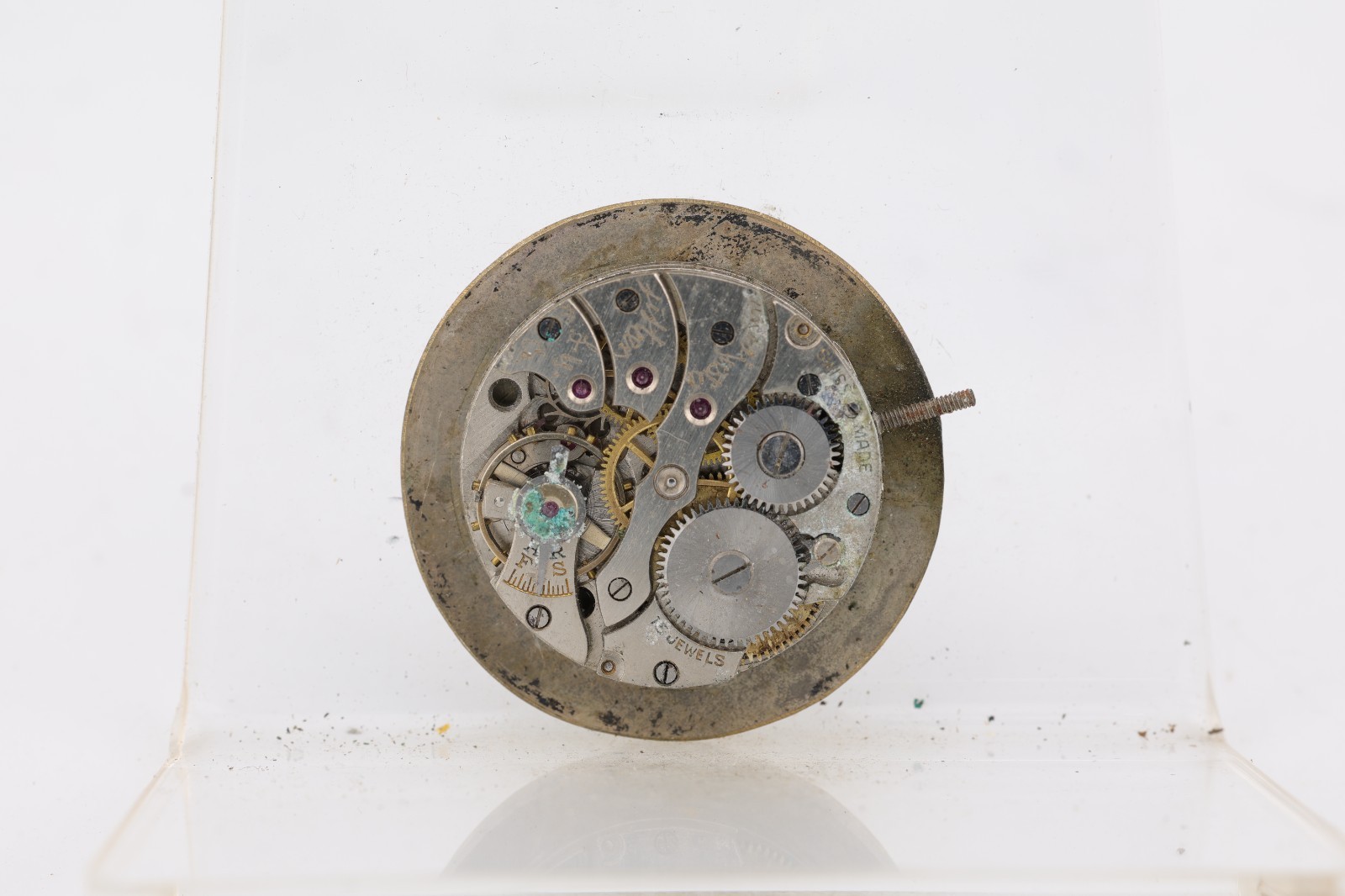 VERITAS SWISS 15j WRIST WATCH MOVEMENT, 23.46mm, GOOD BALANCE (M1)