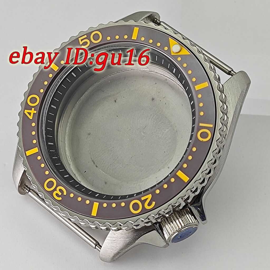 42mm NH35 NH36 silver Watch Case Sapphire Glass Ceramic Bezel Stainless Steel
