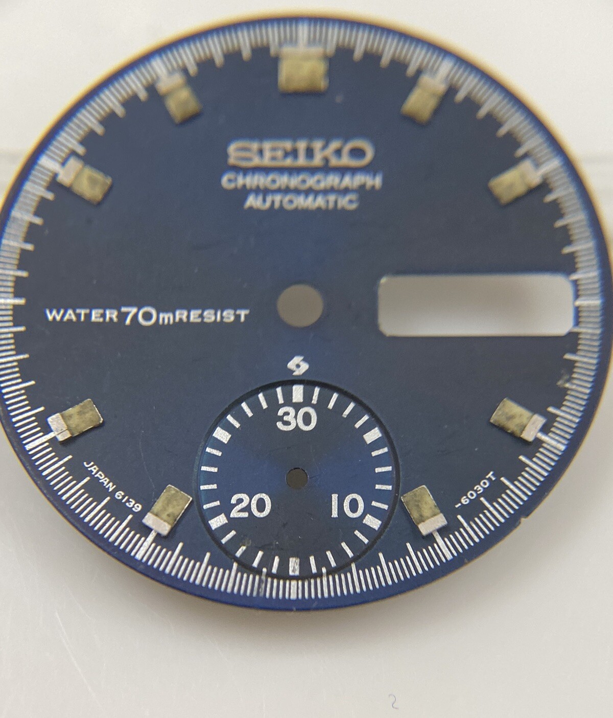 Original Seiko Pogue 6139-6030T Navy Blue 27.5mm Dial