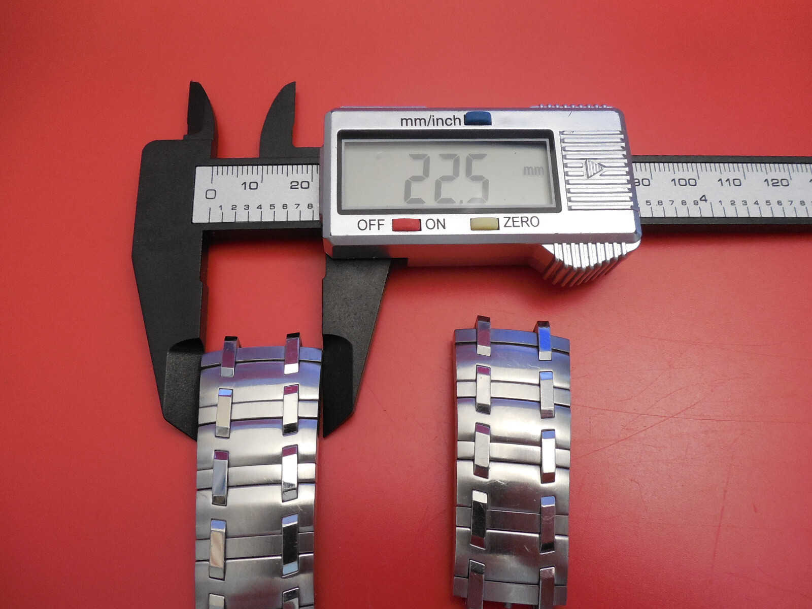 22MM CONCORD SOLID STEEL SARATOGA STRAP BAND BRACELET SECTION FOR 37MM MODEL