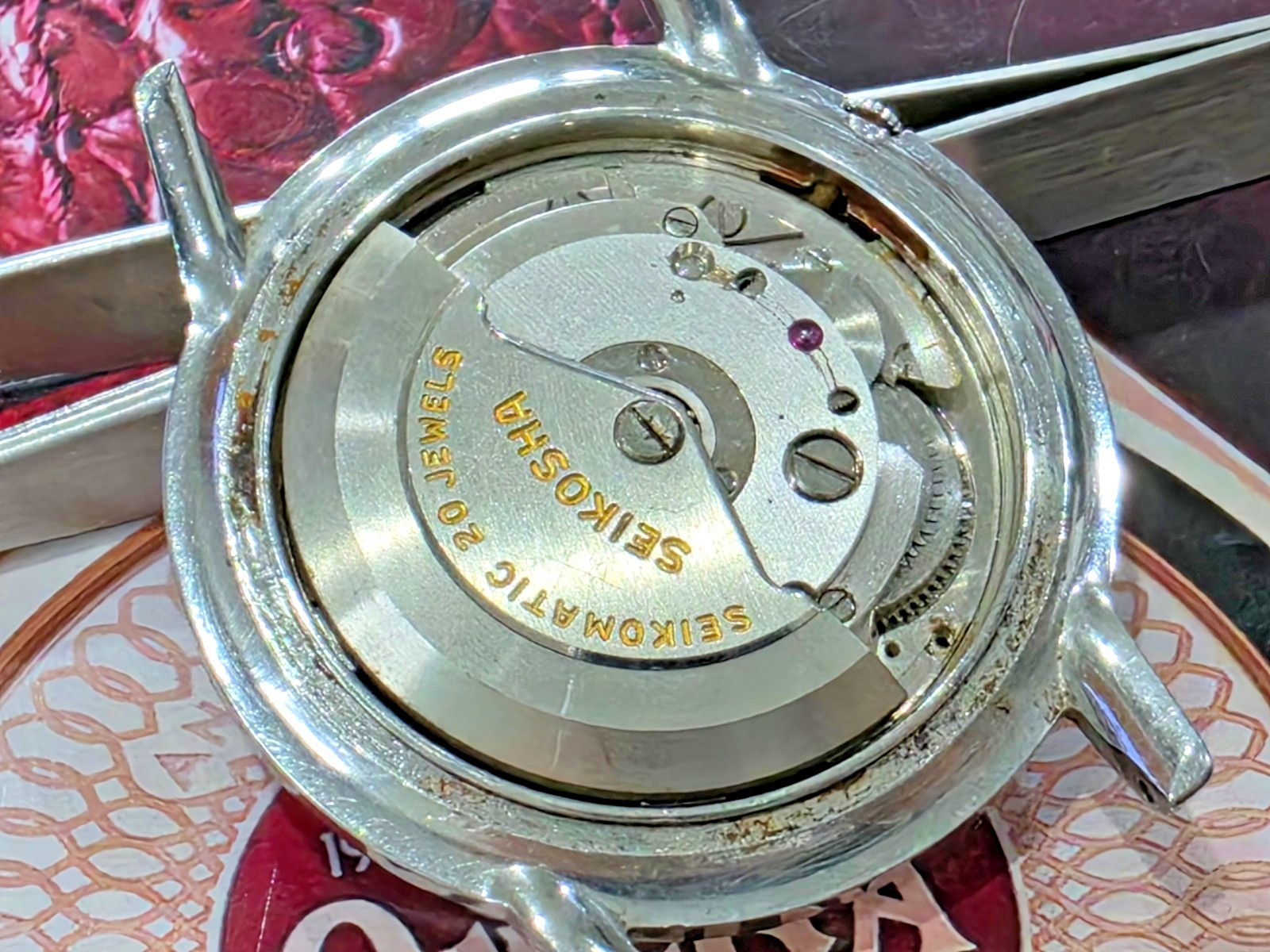 Vintage Seiko Seikosha 603 automatic movement for Parts Repair Watchmaker.