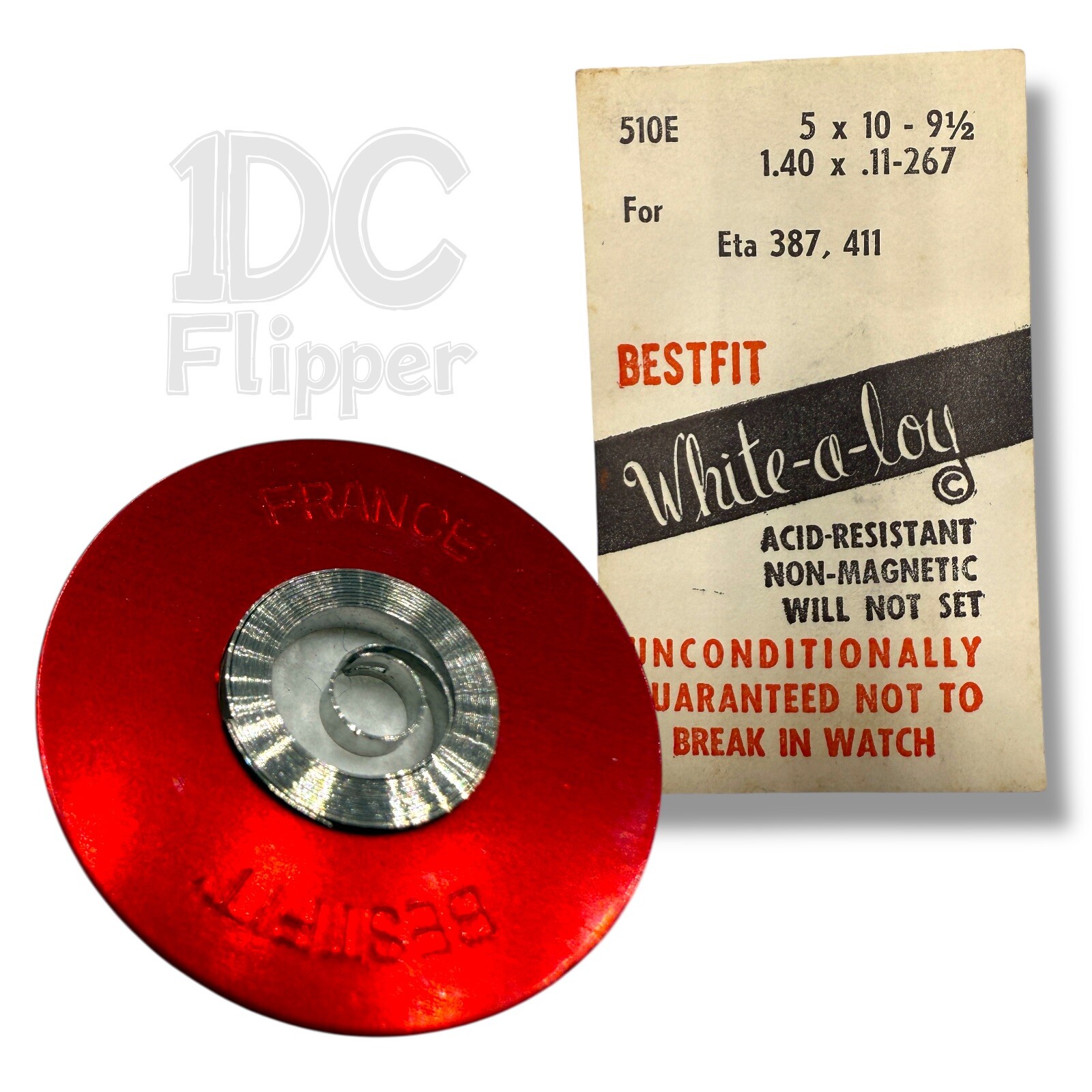 ETA 387 Mainspring 1.40 x 0.11 x 267 Alloy Watch Part BestFit 510E NOS Read!