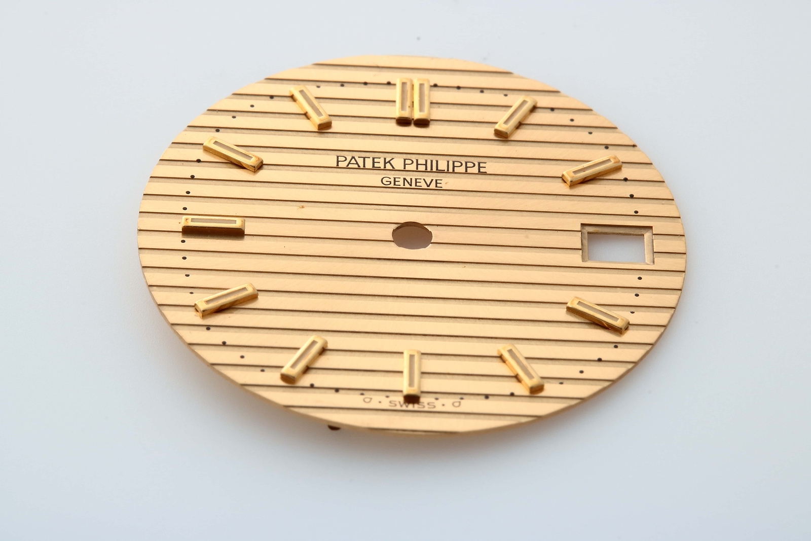 RARE OEM Patek Philippe Nautilus Date Dial Sigma Champagne Gold Watch ORIGINAL